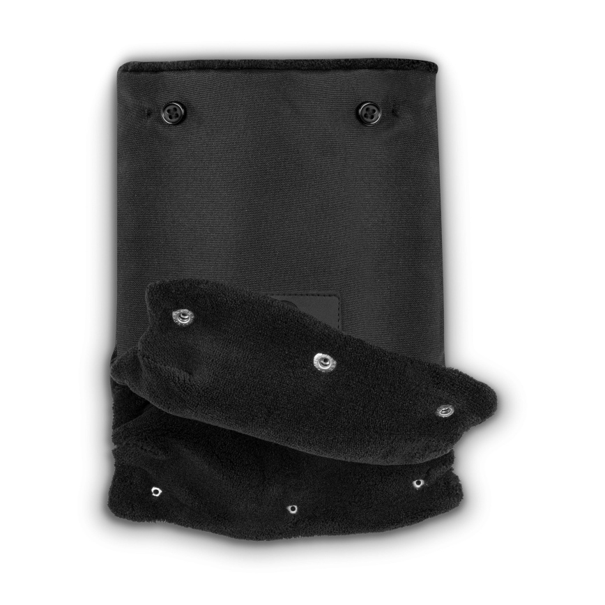 Lionelo - navlaka za ruke za dječja kolica HANDMUFF Crna