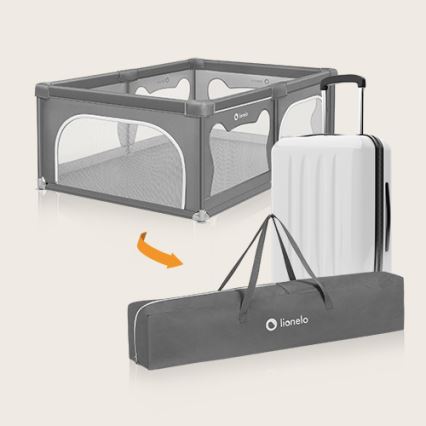 Lionelo - Ograda za igru WILLOW siva