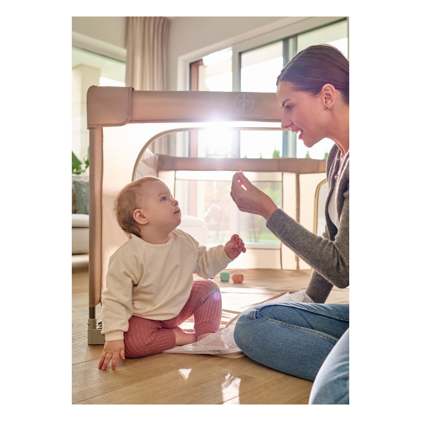 Lionelo - Ogradica za igru FLORENCE, bež pijesak