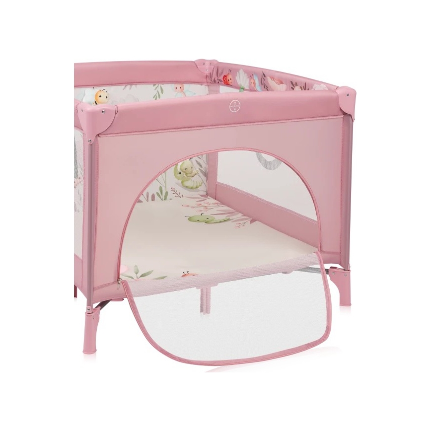 Lionelo - Ogradica za igru MILLE PLUS, ružičasta