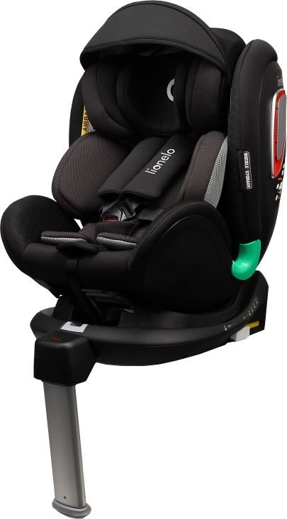 Lionelo - Okretna autosjedalica s bazom ANTOON PLUS i-Size 40-105 cm Black Onyx