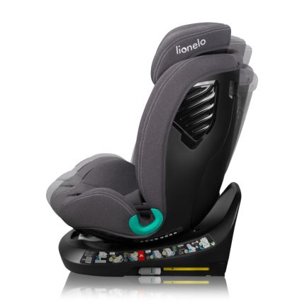Lionelo - Autosjedalica s rotirajućom bazom BASTIAAN ONE i-Size 40-150 cm Grey Stone