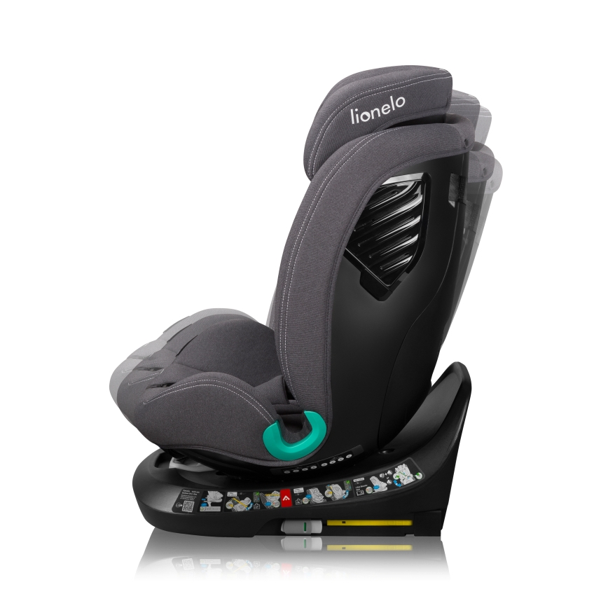 Lionelo - Autosjedalica s rotirajućom bazom BASTIAAN ONE i-Size 40-150 cm Grey Stone