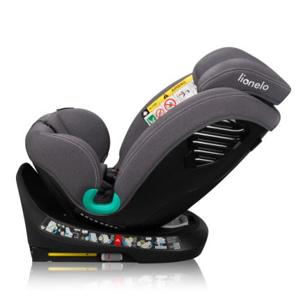 Lionelo - Autosjedalica s rotirajućom bazom BASTIAAN ONE i-Size 40-150 cm Grey Stone