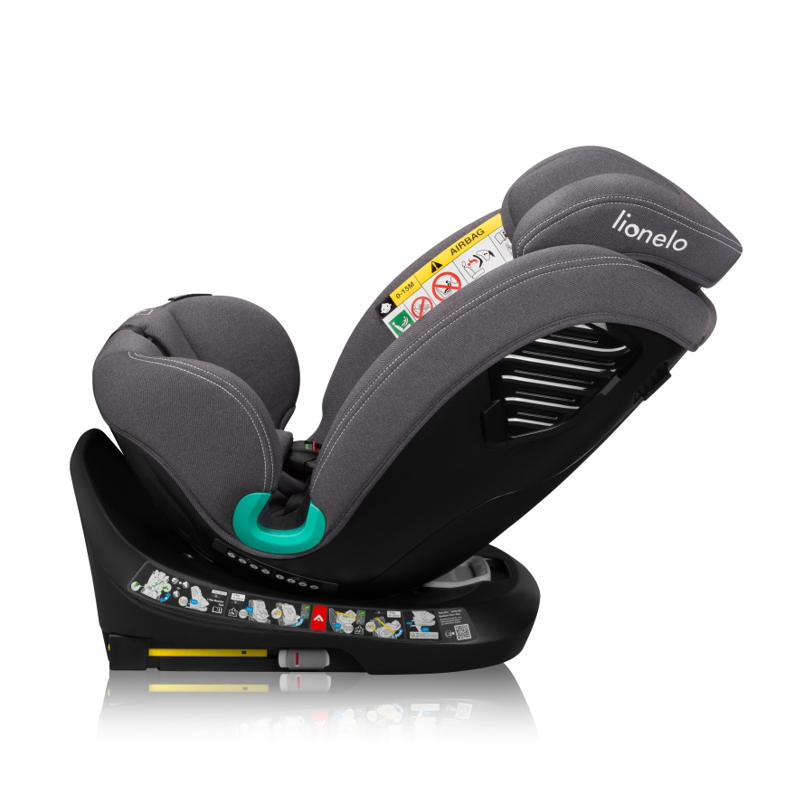 Lionelo - Autosjedalica s rotirajućom bazom BASTIAAN ONE i-Size 40-150 cm Grey Stone