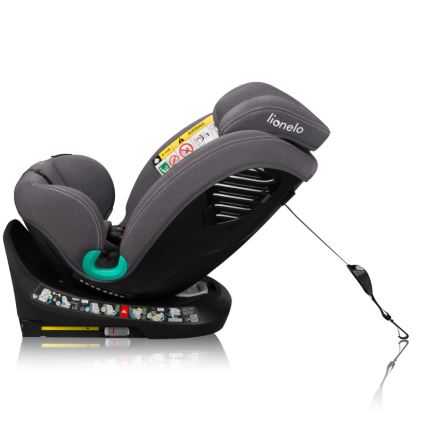 Lionelo - Autosjedalica s rotirajućom bazom BASTIAAN ONE i-Size 40-150 cm Grey Stone