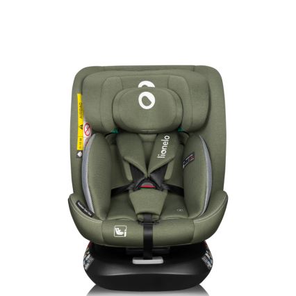 Lionelo - Rotirajuća autosjedalica s bazom BASTIAAN ONE i-Size 40-150 cm, maslinasto zelena