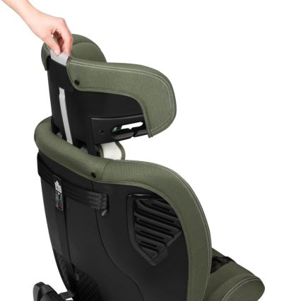 Lionelo - Rotirajuća autosjedalica s bazom BASTIAAN ONE i-Size 40-150 cm, maslinasto zelena