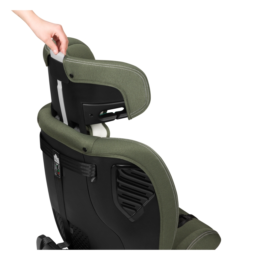 Lionelo - Rotirajuća autosjedalica s bazom BASTIAAN ONE i-Size 40-150 cm, maslinasto zelena
