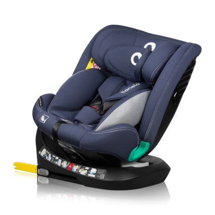 Lionelo - Autosjedalica s rotirajućom bazom BASTIAAN ONE i-Size 40-150 cm teget