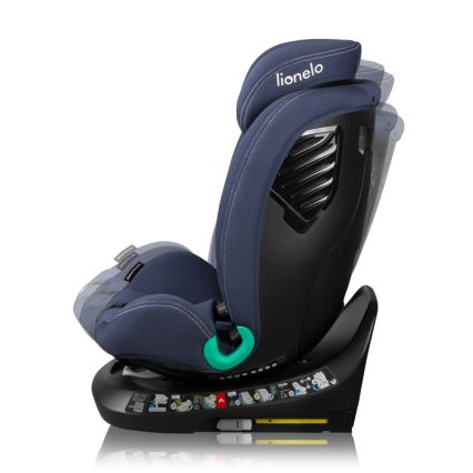 Lionelo - Autosjedalica s rotirajućom bazom BASTIAAN ONE i-Size 40-150 cm teget