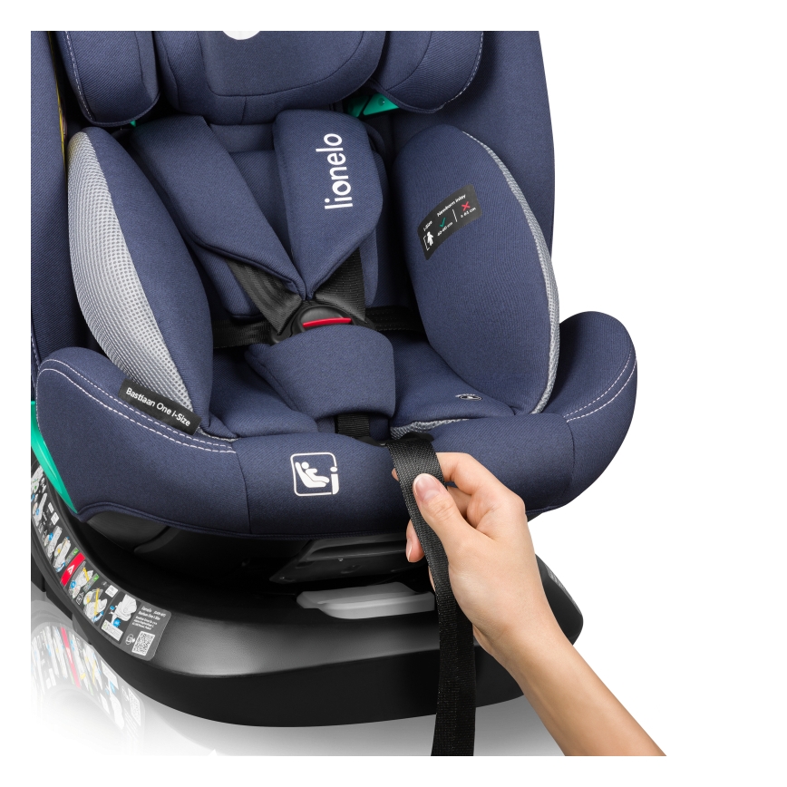 Lionelo - Autosjedalica s rotirajućom bazom BASTIAAN ONE i-Size 40-150 cm teget