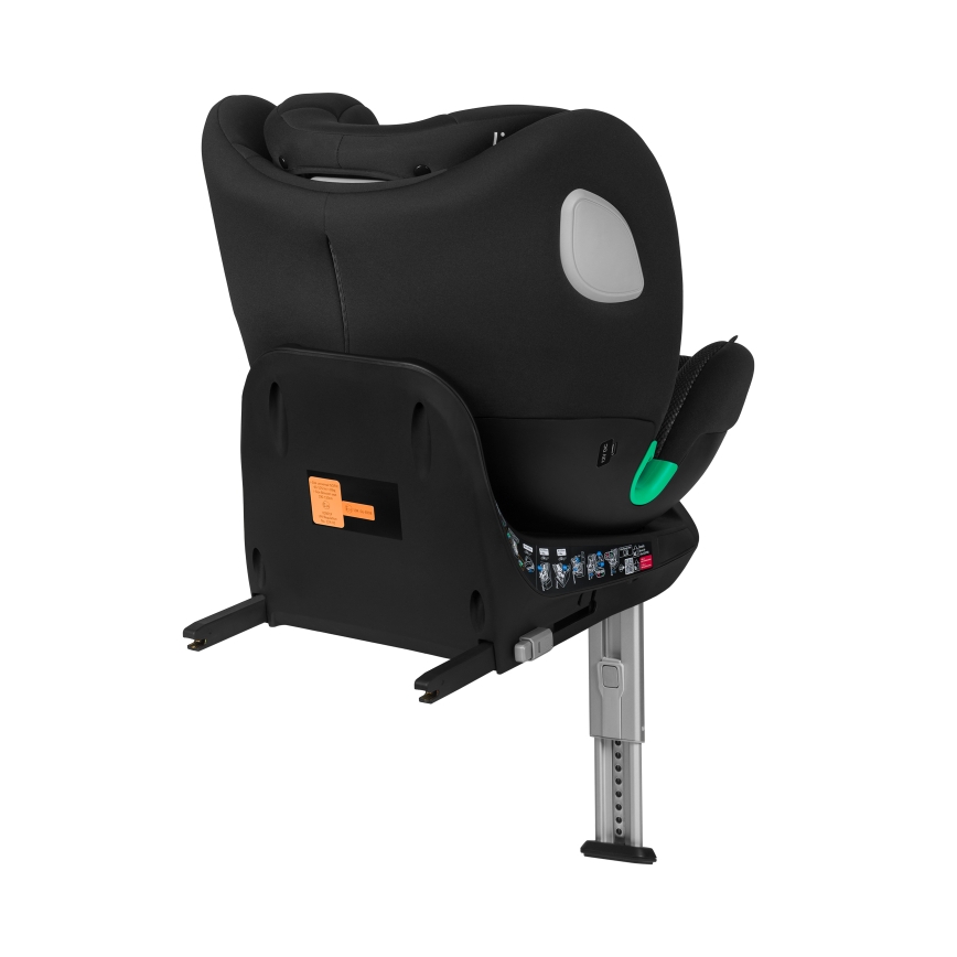 Lionelo - Autosjedalica s rotirajućom bazom BRAAM AIR i-Size 40-150 cm Crni karbon