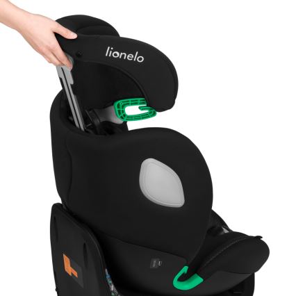 Lionelo - Autosjedalica s rotirajućom bazom BRAAM AIR i-Size 40-150 cm Crni karbon