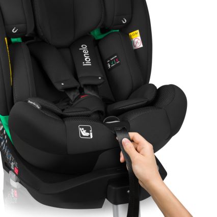 Lionelo - Autosjedalica s rotirajućom bazom BRAAM AIR i-Size 40-150 cm Crni karbon
