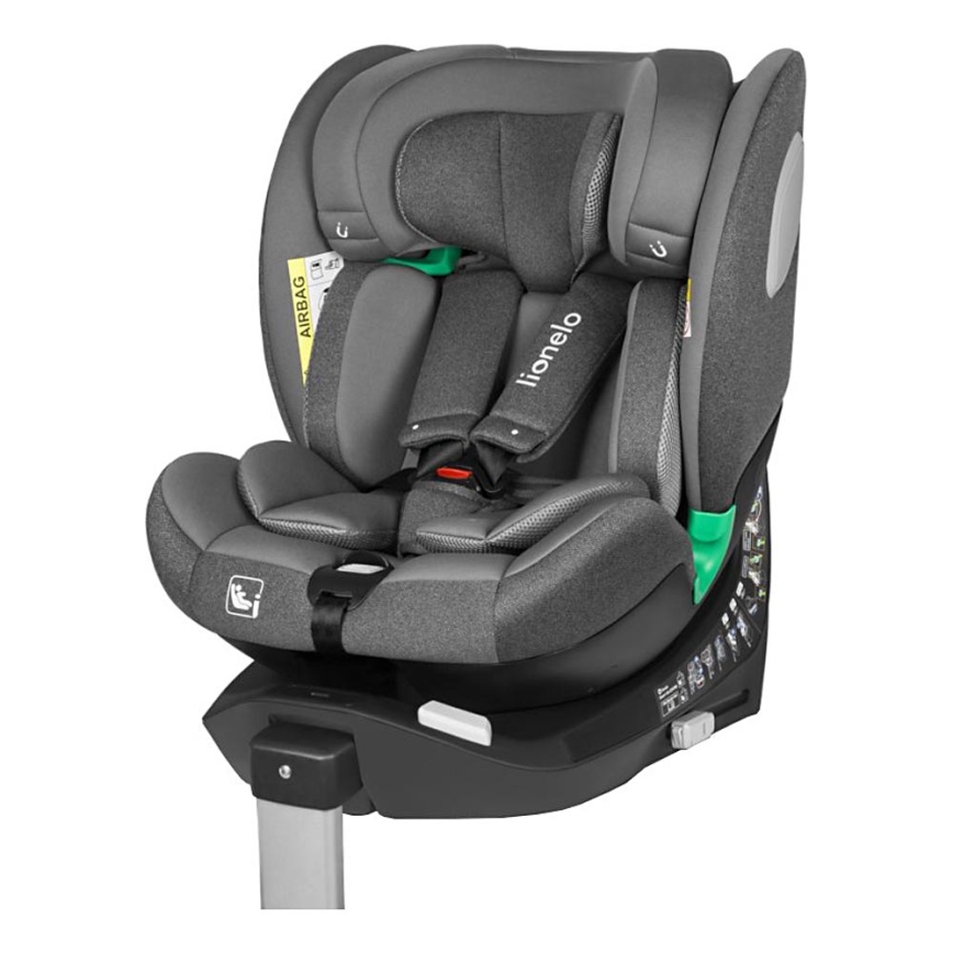 Lionelo - Okretna autosjedalica s bazom BRAAM i-Size 40-150 cm Siva Stone