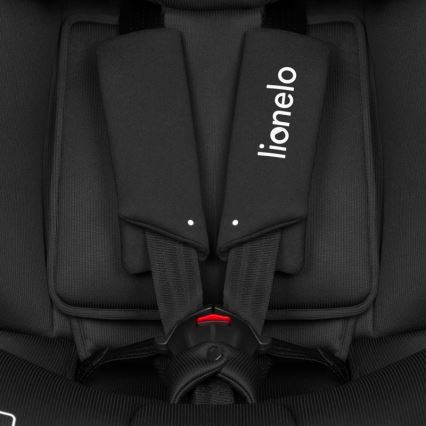Lionelo - Okretna autosjedalica s bazom BRAVE i-Size 40-150 cm Black Carbon