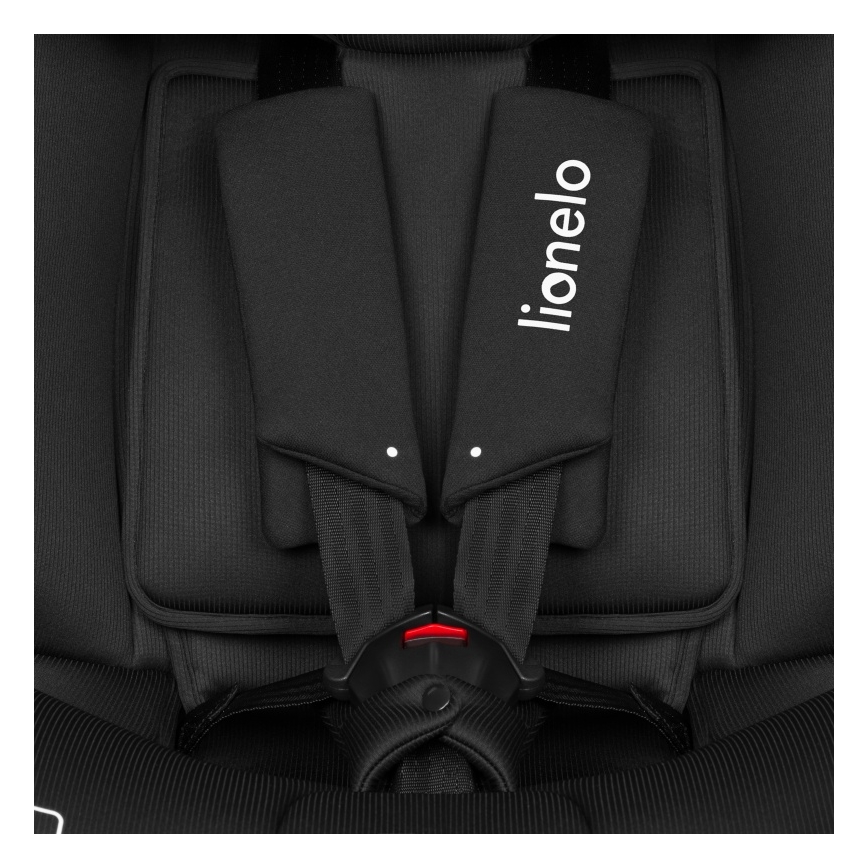 Lionelo - Okretna autosjedalica s bazom BRAVE i-Size 40-150 cm Black Carbon