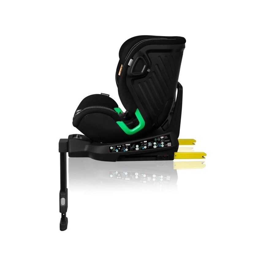 Lionelo - Okretna autosjedalica s bazom HARMONY i-Size 40-150 cm crna
