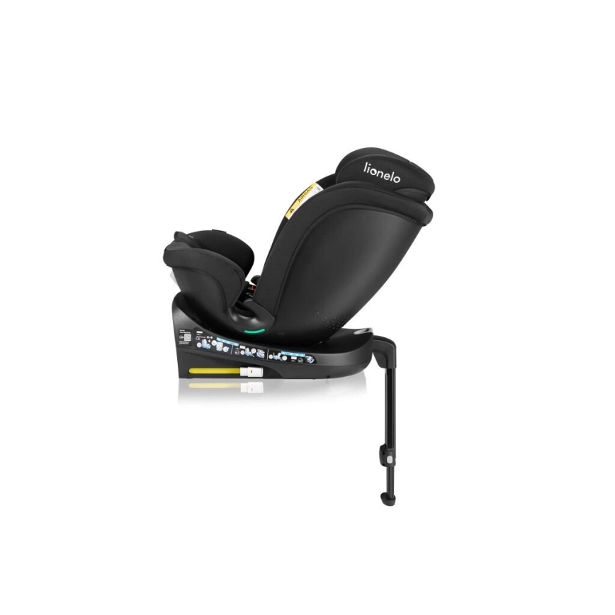 Lionelo - Okretna autosjedalica s bazom NAVY i-Size 40-150 cm crna