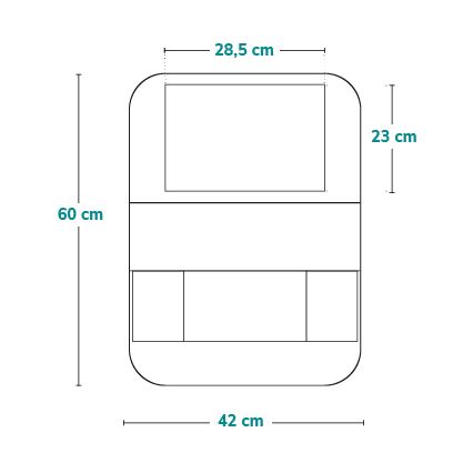 Lionelo - Organizator za automobil SEAT ORGANIZER Sivi