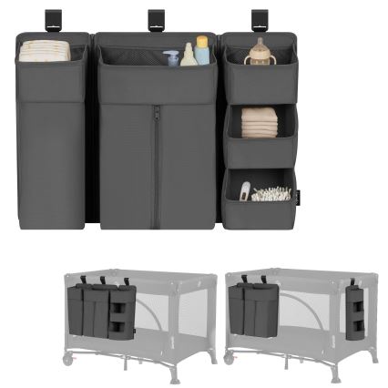 Lionelo - Organizator za dječji krevetić 3 u 1 SIDEPOCKET Siva