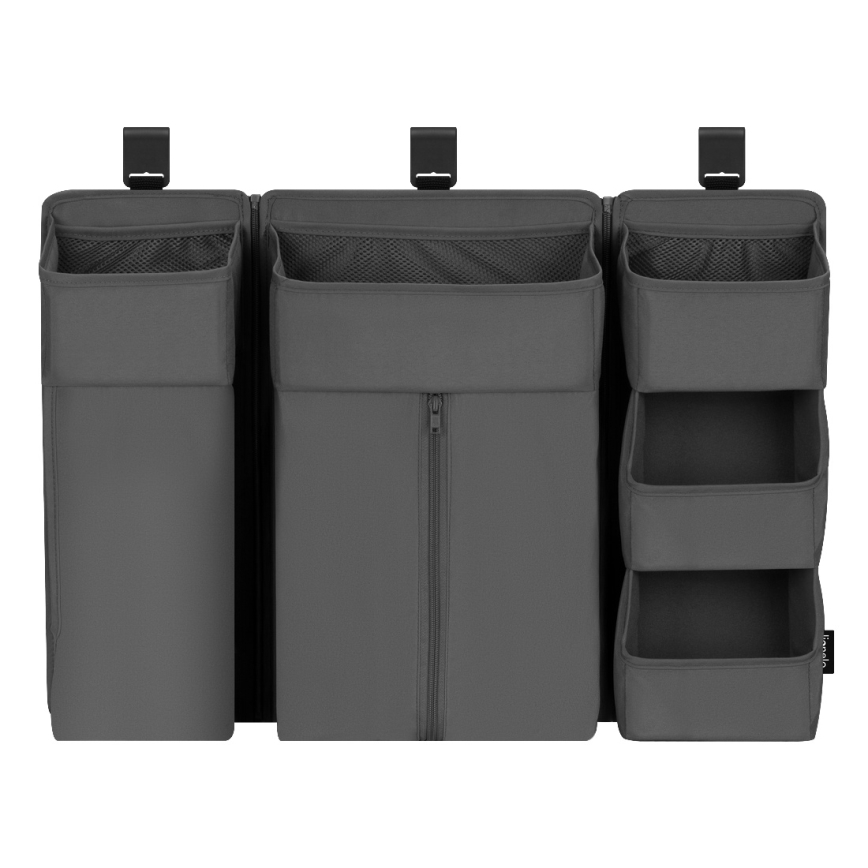 Lionelo - Organizator za dječji krevetić 3 u 1 SIDEPOCKET Siva