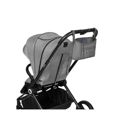 Lionelo - Organizer za dječja kolica LITTLE CUBE Grey Stone