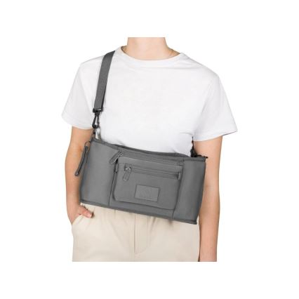 Lionelo - Organizer za dječja kolica LITTLE CUBE Grey Stone