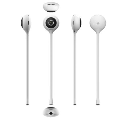 Lionelo - Pametni dječji monitor BABYLINE SMART Wi‑Fi White