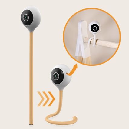 Lionelo - Pametni dječji monitor BABYLINE SMART Wi‑Fi White