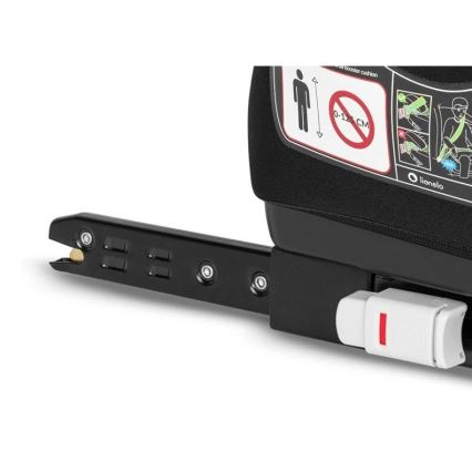 Lionelo - Podižna sjedalica za auto LUUK FIX i-Size 125-150 cm crna/siva