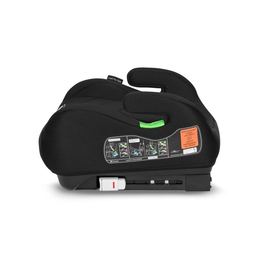 Lionelo - Povišač sjedala za auto LUUK FIX i-Size 125-150 cm, crni