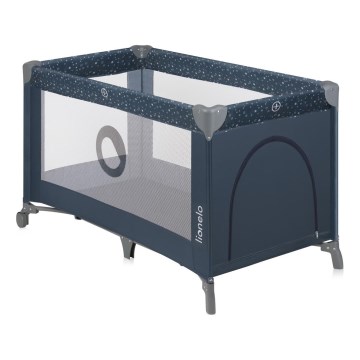 Lionelo - Prenosni krevetić STEFI plavo-sivi