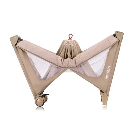 Lionelo - Prijenosni dječji krevetić JASMIN EASY FOLD Bež pijesak