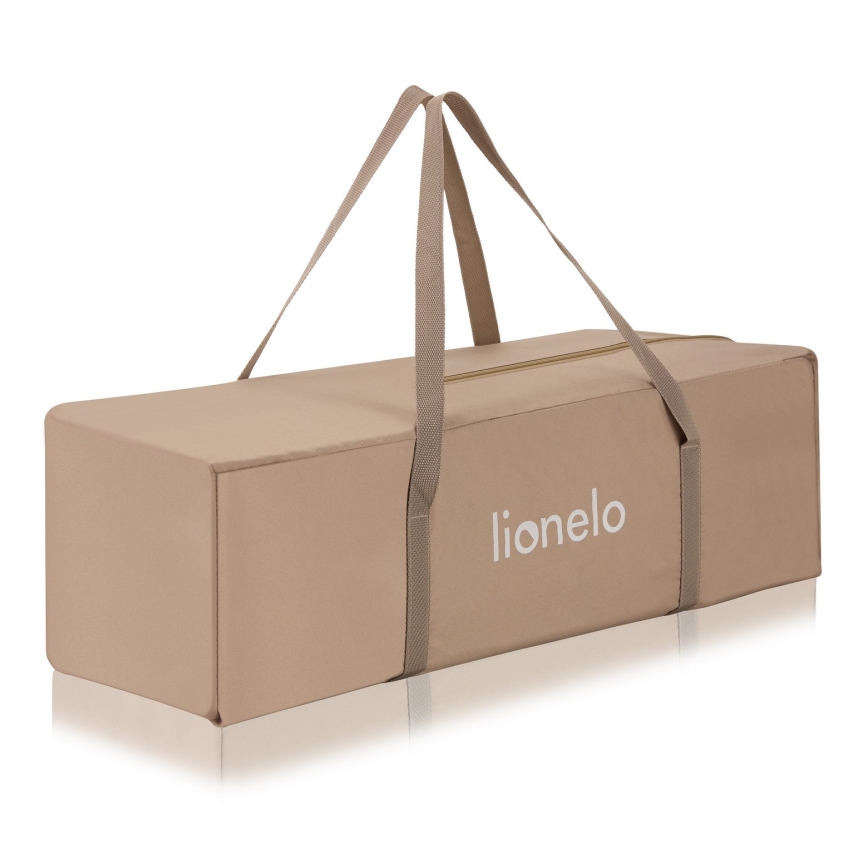 Lionelo - Prijenosni dječji krevetić JASMIN EASY FOLD Bež pijesak