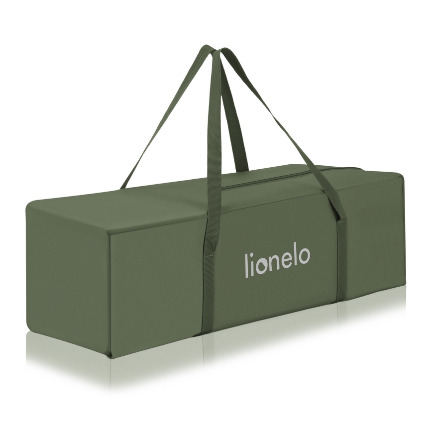 Lionelo - Prijenosni dječji krevetić JASMIN EASY FOLD Maslinasto zelena