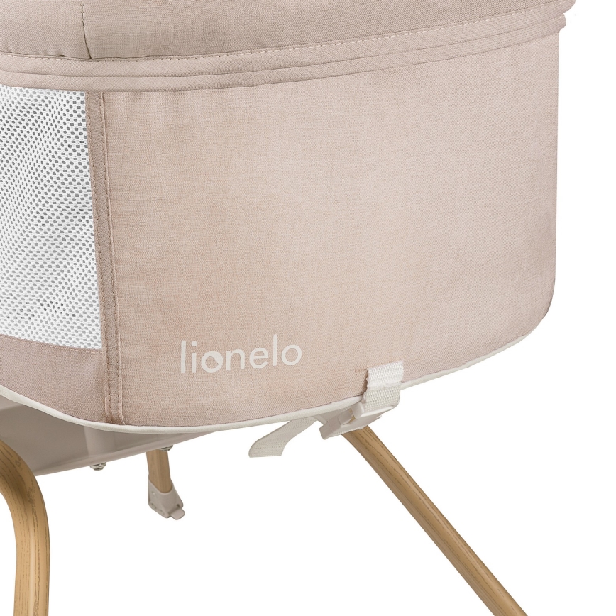 Lionelo - Prijenosni dječji krevetić MALIN EVO Prirodni bež