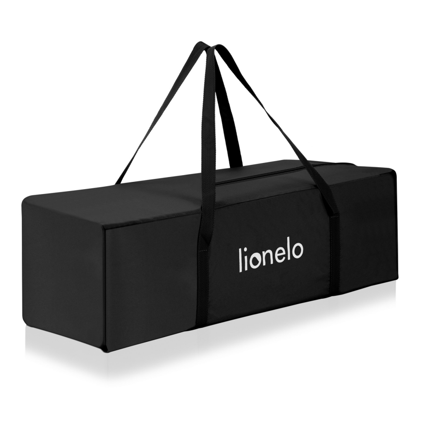 Lionelo - Prijenosni krevetić 3 u 1 ELLEN Crni karbon