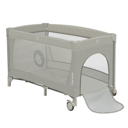 Lionelo - Prijenosni krevetić FLOWER Cappuccino