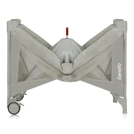 Lionelo - Prijenosni krevetić FLOWER Cappuccino