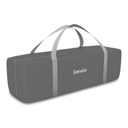 Lionelo - prijenosni krevetić FLOWER, sivi Skandi