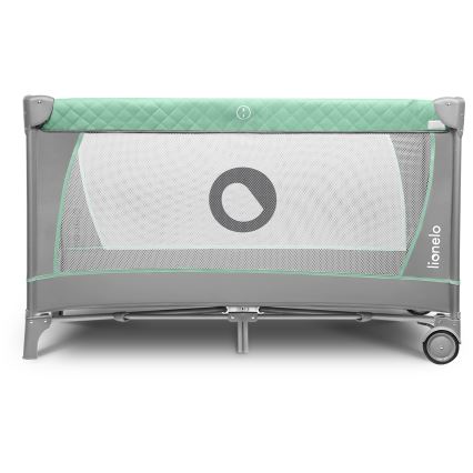 Lionelo - Prijenosni krevetić FLOWER tirkizna