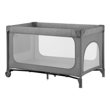 Lionelo - Prijenosni krevetić JASMIN EASY FOLD Grey Stone
