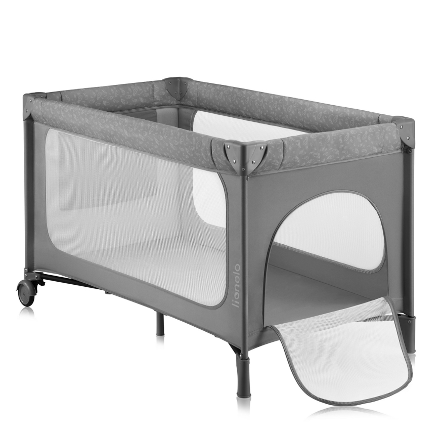 Lionelo - Prijenosni krevetić JASMIN EASY FOLD Grey Stone