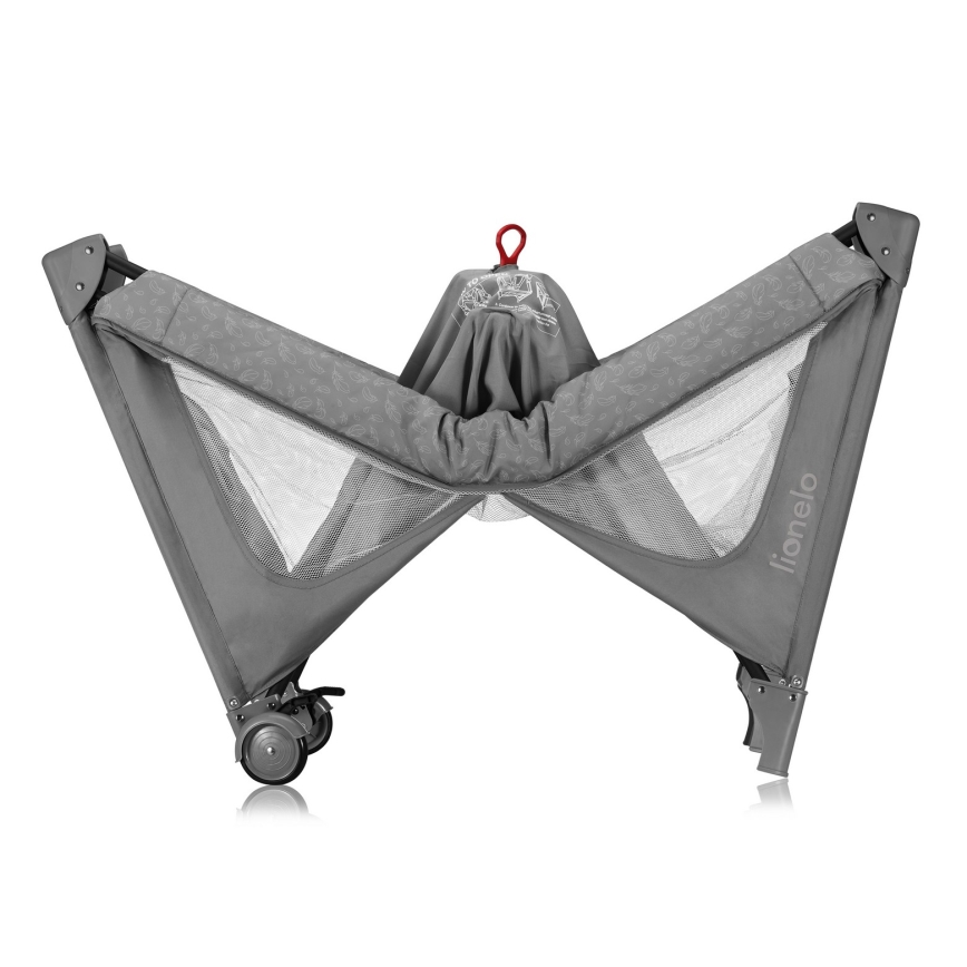 Lionelo - Prijenosni krevetić JASMIN EASY FOLD Grey Stone