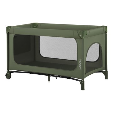 Lionelo - Prijenosni krevetić JASMIN EASY FOLD maslinasto zelene boje
