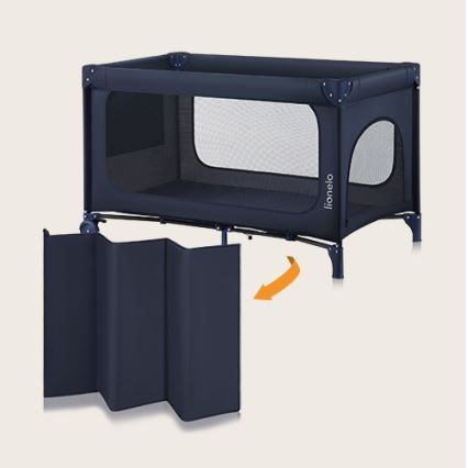 Lionelo - Prijenosni krevetić JASMIN EASY FOLD Mornarsko plava
