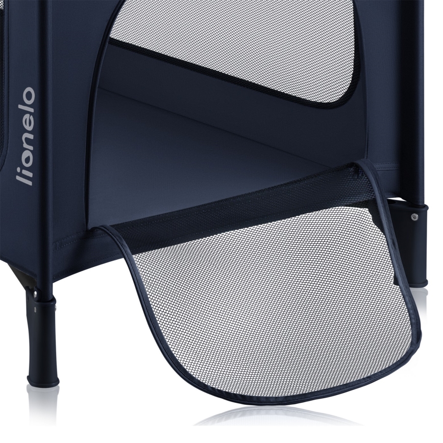 Lionelo - Prijenosni krevetić JASMIN EASY FOLD Mornarsko plava