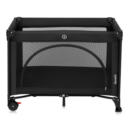 Lionelo - Prijenosni krevetić LAURA Black Carbon